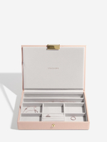Органайзер для украшений и часов Stackers Classic Jewellery Box, 3 секции -Dove Grey & Rose (Navy Blue / темно-синий / Navy Blue / Органайзер с крышкой)