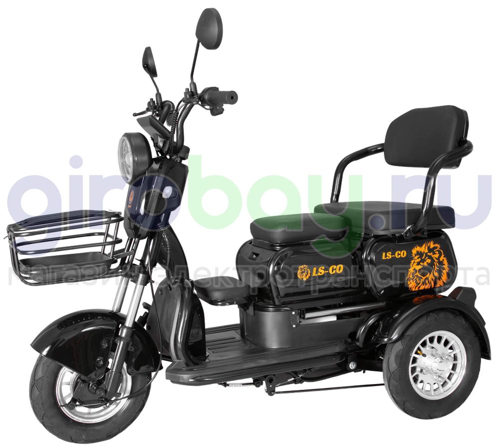 Электроскутер LS-CO KTX 1000W (60V/20Ah) - Черный фото №2