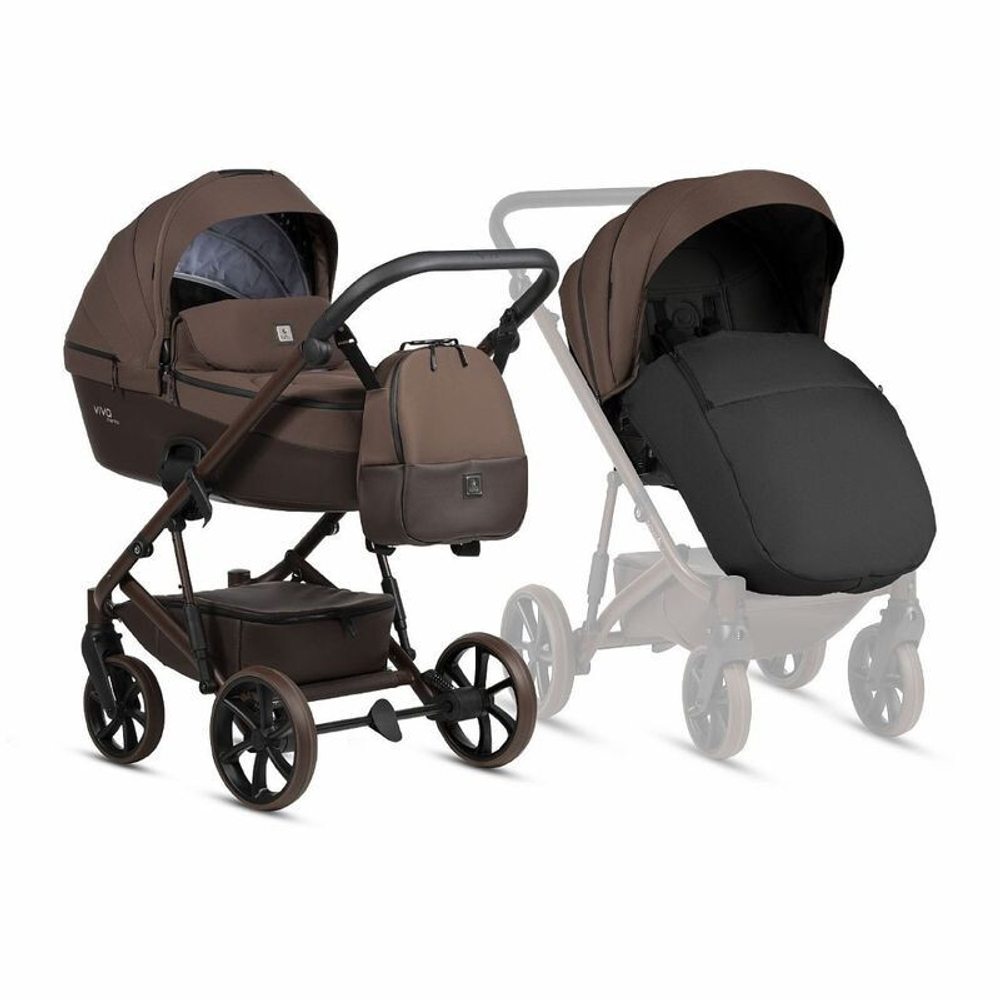 Коляска 2 в 1 Tutis Viva 6+ Essential Espresso