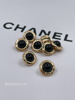 Пуговицы Шан. Жемчуг золото черные