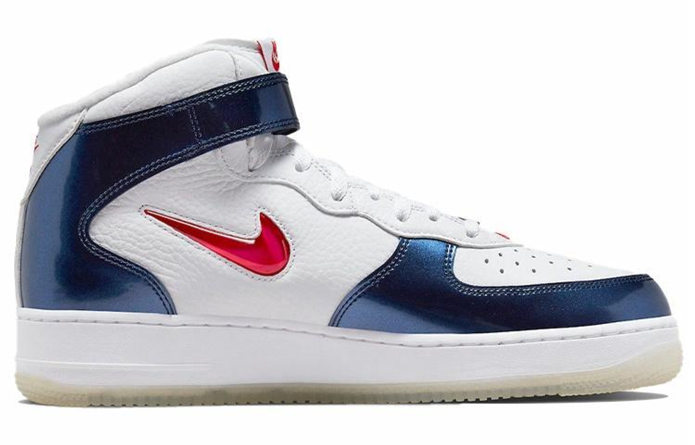 Кроссовки Nike Air Force 1 Qs "Iuniversity Red And Midnight Navy"