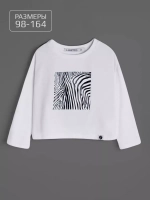 Лонгслив детский с принтом в школу