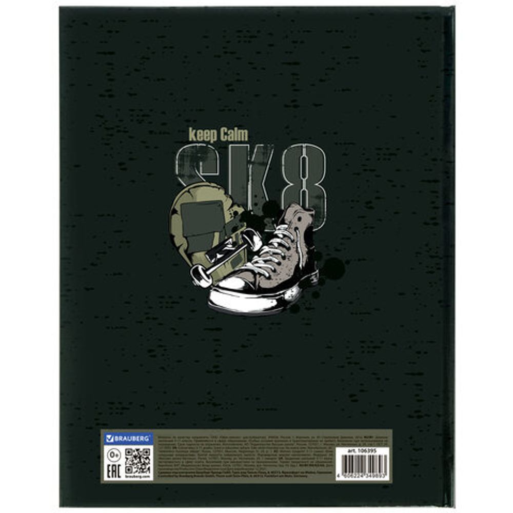 Дневник 5-11 класс 48 л., твердый, BRAUBERG, глянцевая ламинация, с подсказом, "Freestyle", 106395