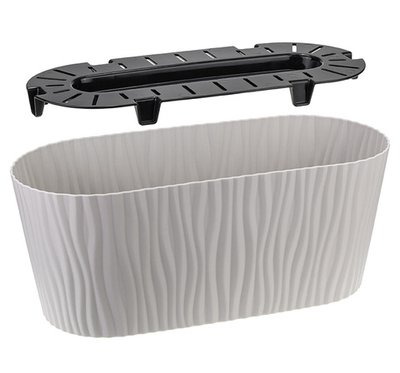 Кашпо ВОЛНА 4,2 л овальное с вкладышем М3191