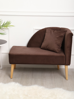 Кушетка Berger коричневый/натурал