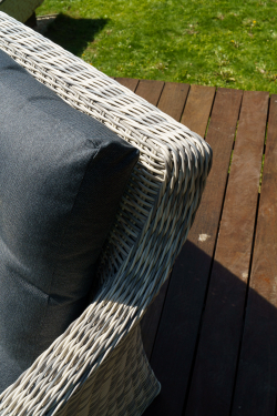 3-х местный диван из искусственного ротанга ВЕНЕЦИЯ (цвет: серый)