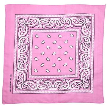 Бандана Розовая с белыми капельками