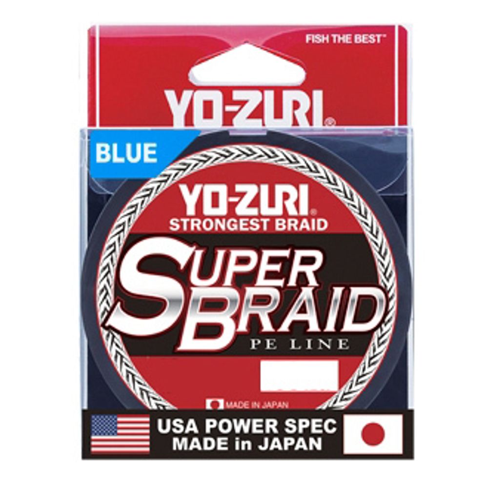 Пл.шн. Yo-Zuri PE Super Braid 275м Blue (0,19мм) 15lbs