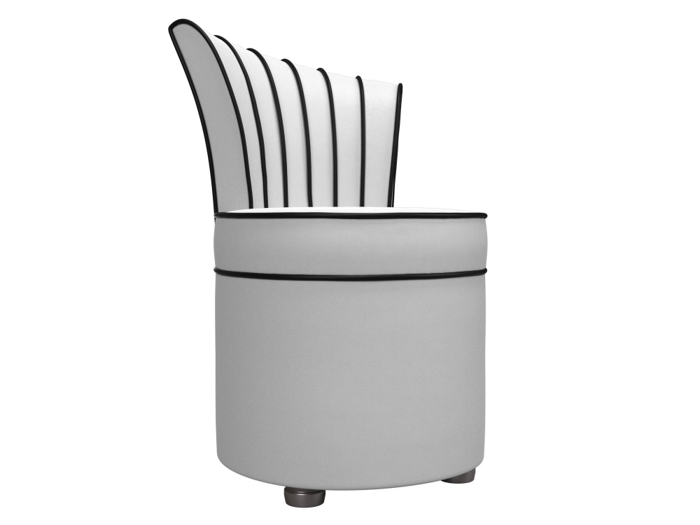 Пуф Ирис, Белый, Экокожа, 29293