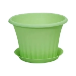Кашпо КЭРОЛ D120мм 0,45л с подставкой мята 0,08,12х0,12м