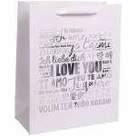 Пакет подарочный «I LOVE YOU» 32*26*12 см