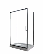 Душевой уголок CeruttiSpa Gloria 120x80 Gloria 120B стекло прозрачное/профиль черный матовый