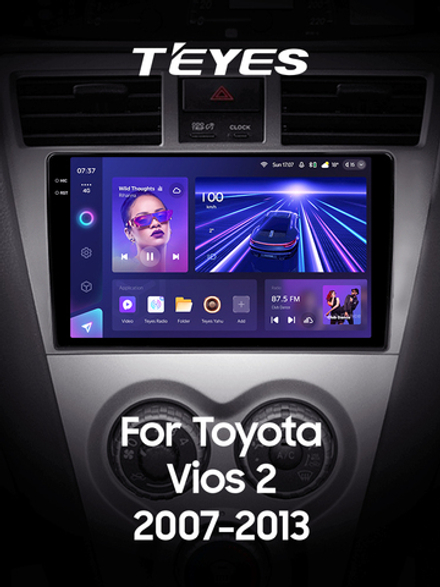 Teyes CC3 2K 9"для Toyota Belta, Vios, Yaris 2008-2012