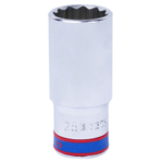 KING TONY (423025M) Головка торцевая глубокая двенадцатигранная 1/2", 25 мм