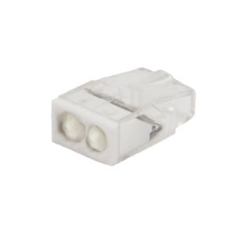 Экспресс-клемма с пастой REXANT СМК 2273-242, 2-проводная 0.5-2.5 мм², прозрачная, блистер (20 шт./у