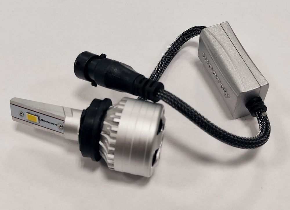 Светодиодные лампы H8/H9/H11/H16 Aozoom ALH-08 в штатную линзу с вент-ром, 12V, 35W, 6000K (комплект, 2шт)