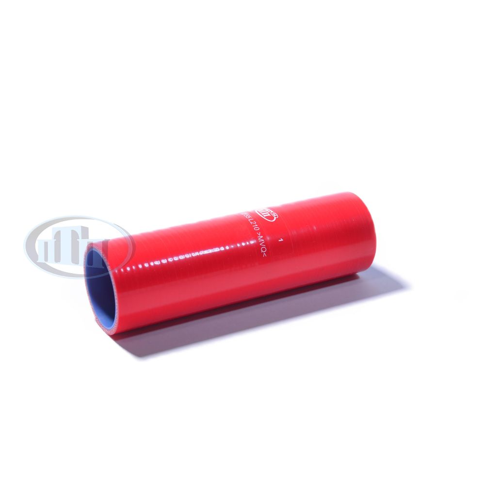 Патрубок (D= 55 mm, L= 210 mm) красный MVQ ПТП