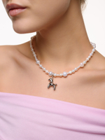 Колье "Horse Folk Pearl" Silver