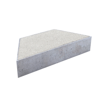 Тротуарная плитка ТРАПЕЦИЯ - Стандарт Белый