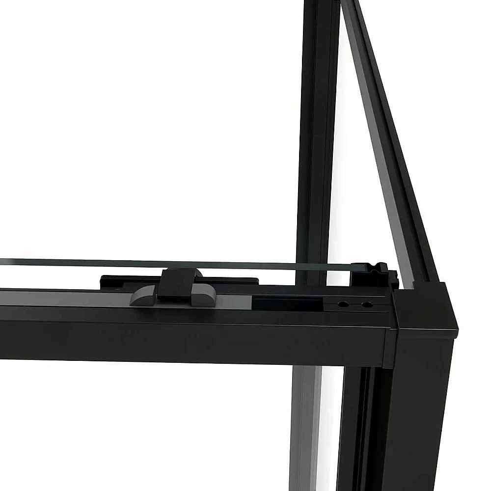 Душевой уголок Vincea Slim Soft VSR-1SS9011CLB 110x90 стекло прозрачное/профиль черный