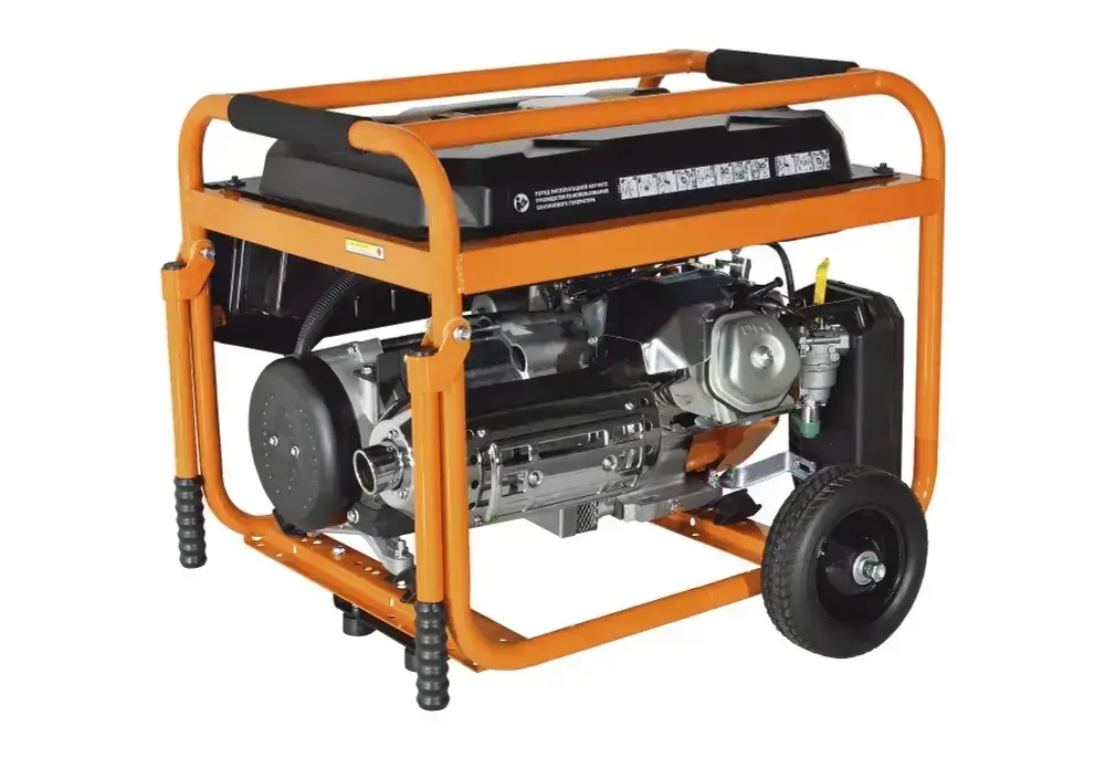 Генератор бензиновый CARVER PPG-10000Е (LT-192FВ, 8.0/8.3 кВт, 220В, бак 25л, эл.ст, медь) / бензогенератор / резервное питание