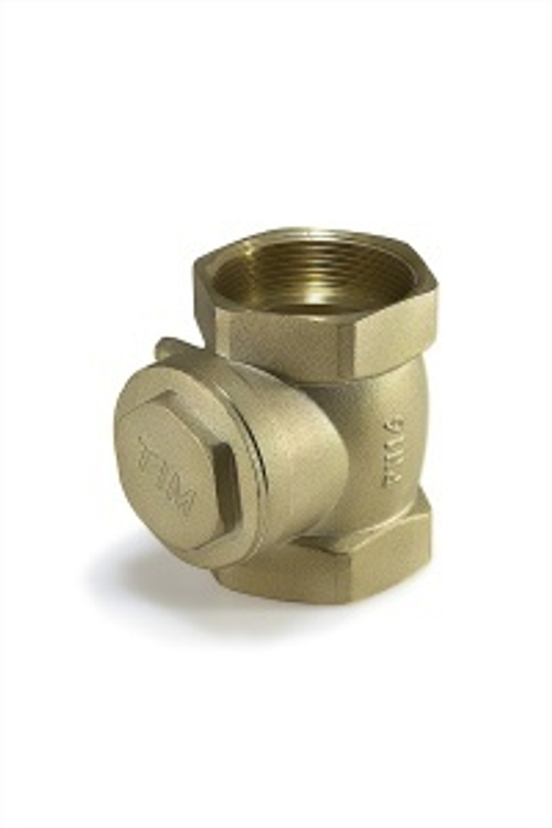 Обратный клапан гориз.   3/4  (хлоп.) "TIM"