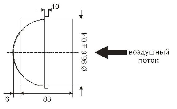 Обратный клапан для вентиляции BDS 100 мм из оцинкованной стали для круглых каналов производства DEC International (Нидерланды)