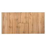 Стол Dublin раскладной 120-160х80х75 Дуб Вотан, чёрные ножки