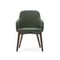 Стул Nelida, зеленый шенилл с темными ножками