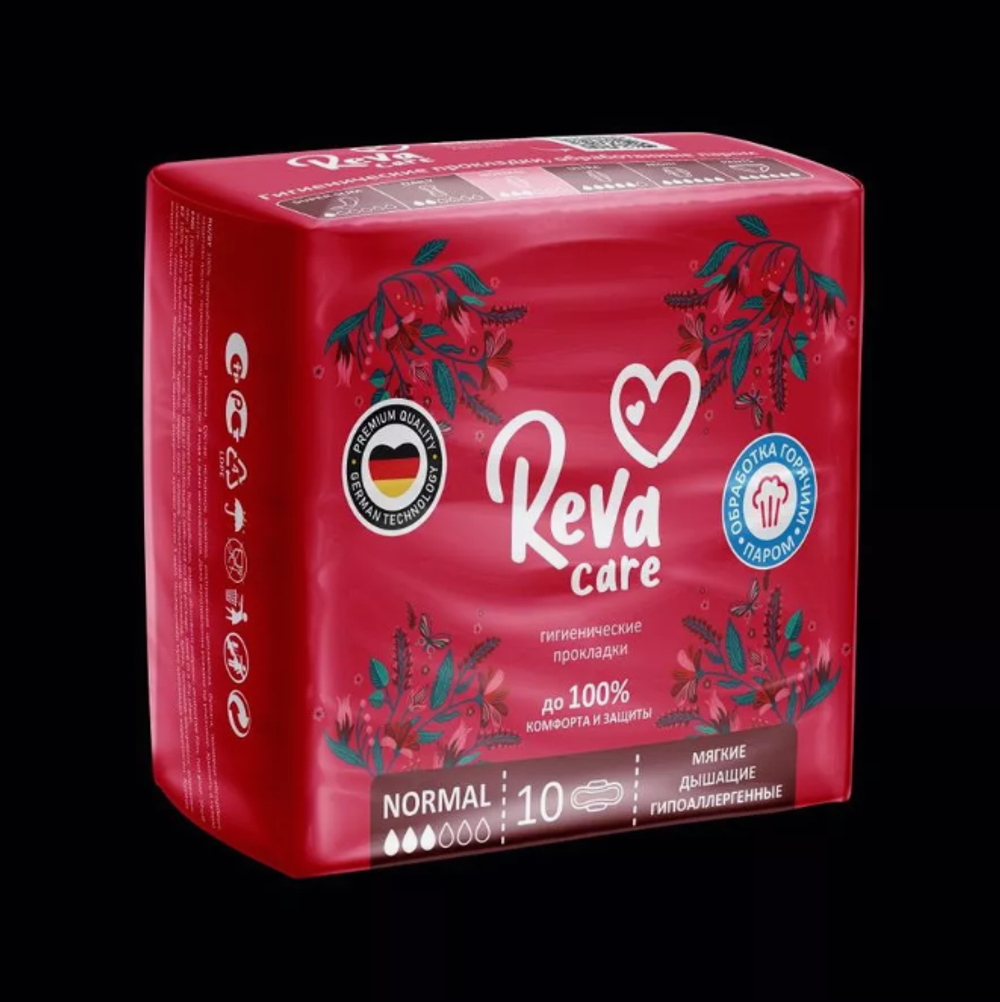 Гигиенические прокладки Reva Care Normal, 10шт 1447