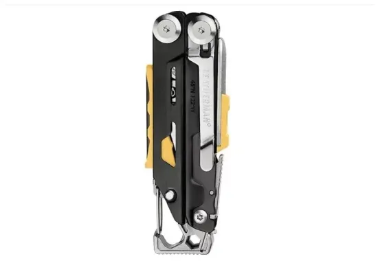 Мультитул пассатижи LEATHERMAN Signal (832265) с чехлом черный/желтый