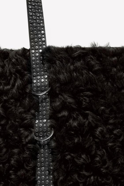 ZARA Х LUDOVIC DE SAINT SERNIN КОЖАНАЯ СУМКА-ШОППЕР, ШОКОЛАДНЫЙ