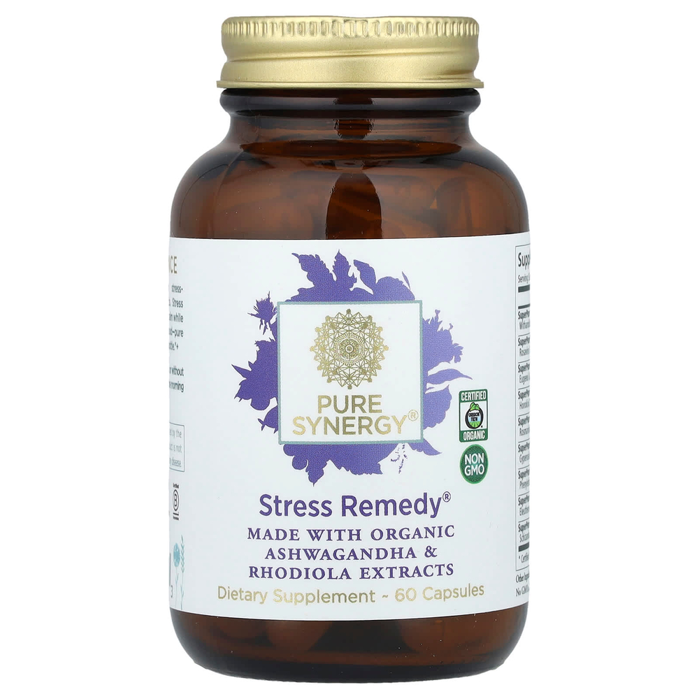 Pure Synergy, Средство от стресса, 60 капсул