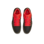 Женские кроссовки Air Jordan 1 Low SE 'Newsprint Olive Grey ' DQ6076-002