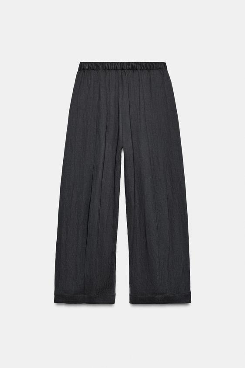 ZARA БРЮКИ BARREL — ZW COLLECTION, ТЕМНО-СЕРЫЙ