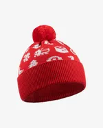 Шапка Яндекс Рождественская с помпоном красная