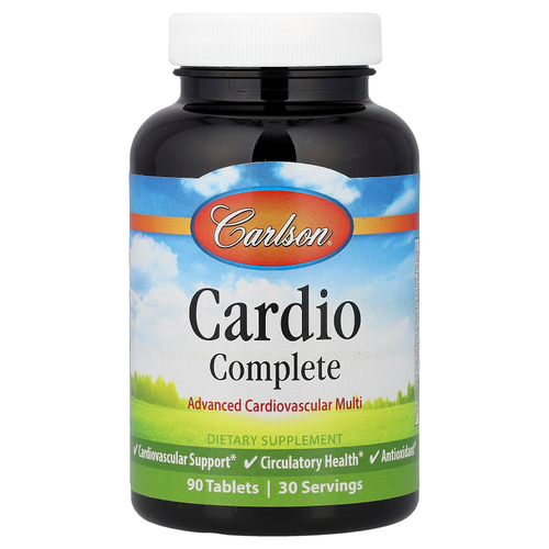 Carlson, Cardio Complete, комплекс для сердечно-сосудистой системы, 90 таблеток