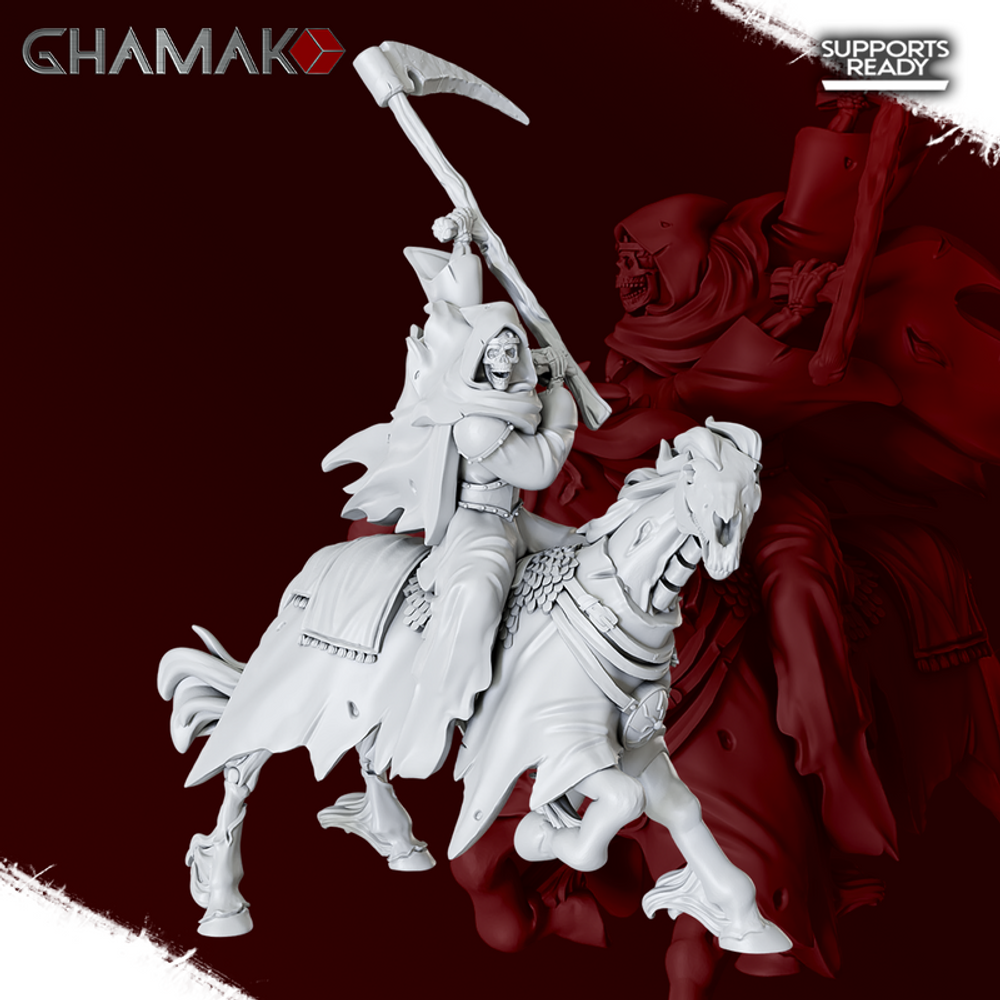 Grand Alliance Death Nighthaunt Hexwraiths Мертвый всадник с косой №6 миниатюра для dnd, днд, pathfinder, фентези, Настольная игра, НРИ, Варгейм, РПГ Nighthaunt Hexwraiths Мертвый всадник с косой №6 миниатюра для dnd, днд, pathfinder, фентези, Настольная игра, НРИ, Варгейм, РПГ
