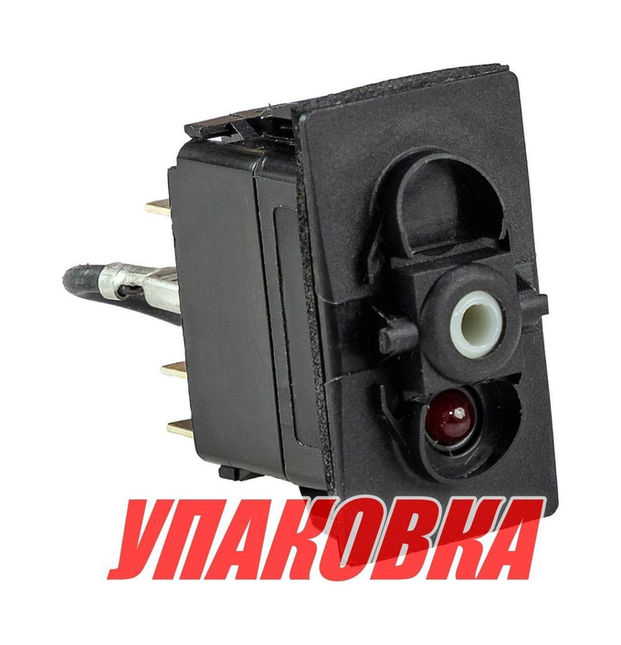 Переключатель трехпозиционный OFF-ON-ON 12 В/20А, с подсветкой, ROCA (упаковка из 5 шт.)