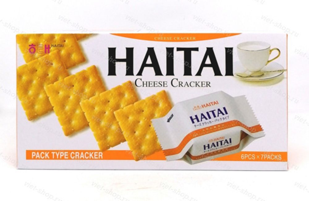 Крекер сырный Haitai Cheese Cracker, Корея, 172 гр.