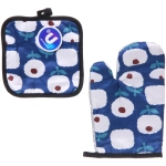 Прихватка в наборе с прихваткой-варежкой «Цветы», 25,5*15,5 см и 17*17 см, микс