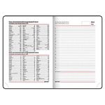 Ежедневник недатированный Brauberg Waves, А5, 160л, кожзам, чёрно-красный