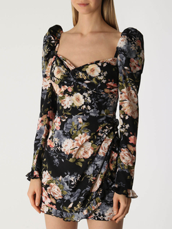 Платье BRUT ROSE, цветочный принт