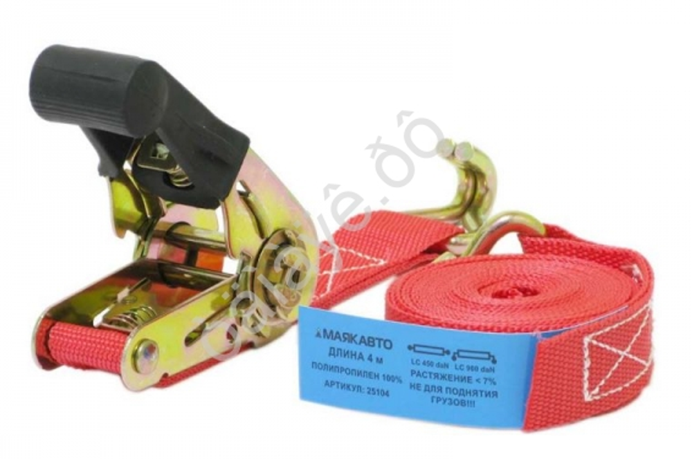 Стяжка груза  4м шир ленты 25мм МАЯКАВТО™ с храп. механизмом 25104