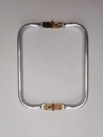 Фермуар 20 см для сумки рамка металлическая