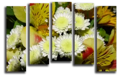 Модульная картина "Хризантемы"