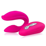 Вибромассажер для пар Share с пультом управления (5 режимов ) (Цвет: розовый)