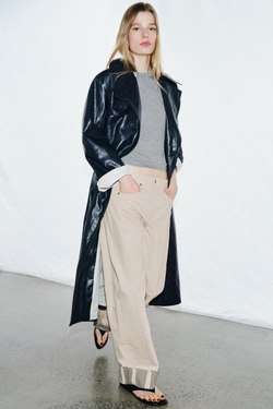 ZARA ТОП ИЗ УЛЬТРАТОНКОГО ТРИКОТАЖА, СЕРЫЙ МЕЛАНЖ