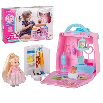 Домик с куклой в/к QL052 117-019