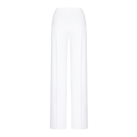 Брюки прямые из вискозы с эластичным поясом